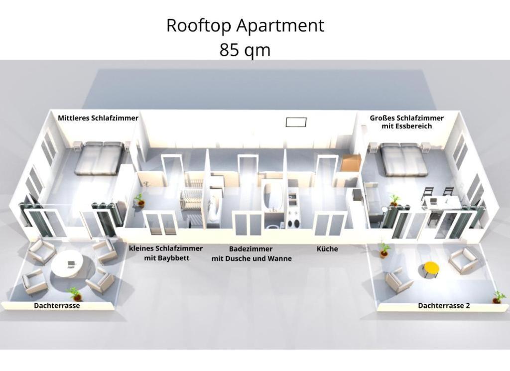 Leipzig Residenz Goethe Apartment Mit 2 Dachterrassen Exterior foto